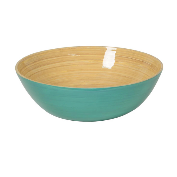 Bamboo Classic Serving Bowl, Light Blue