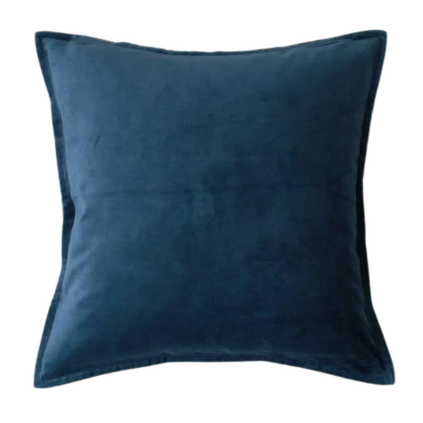 20" Blue Velvet Pillow