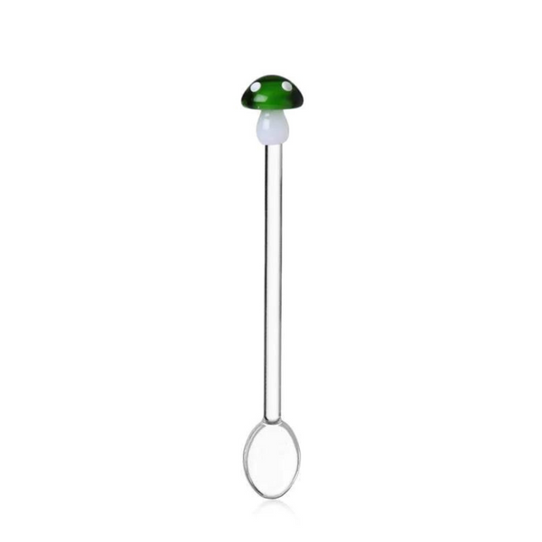 Dark Green Mushroom Spoon