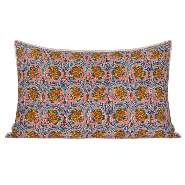 16 x 26" Rectangle Jaipur Peach Pillow