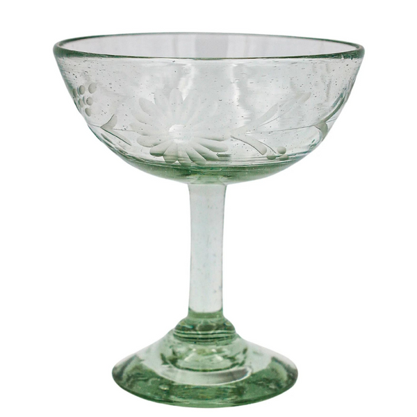Etched Margarita Glass