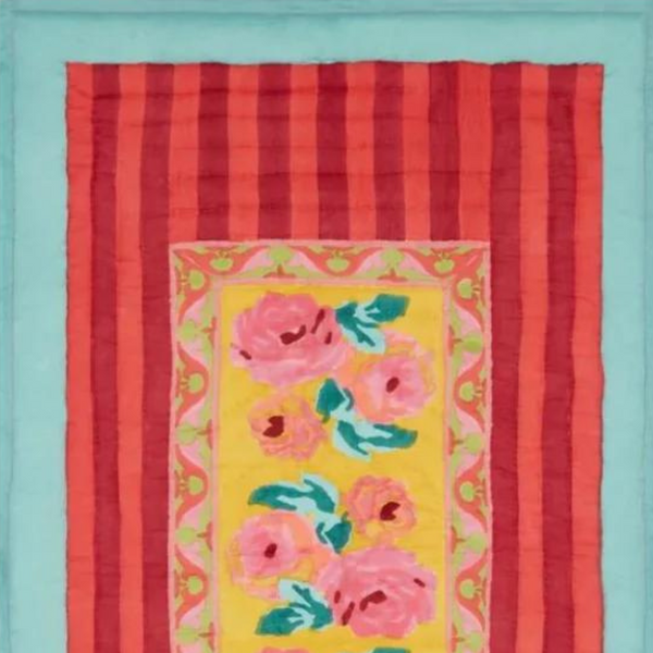 70"x138" Nizam Stripe Sulphur Tablecloth