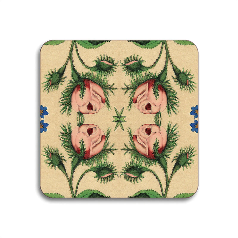 Floral Coasters S/4