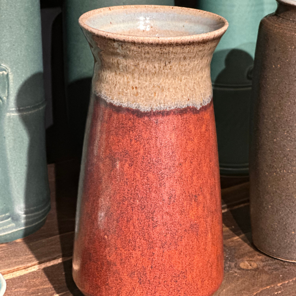 Nichibei Red Vase