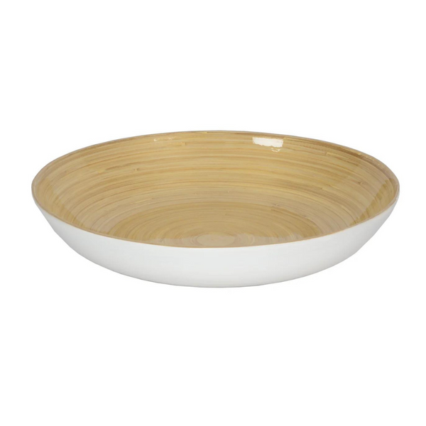 Bamboo Fruit Bowl, White