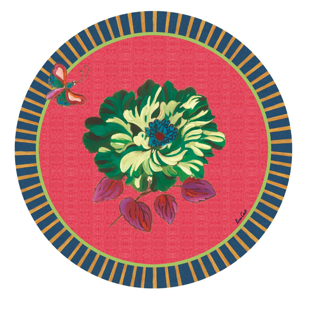 Wild Rose Geranium Masonite Placemat Stewart House