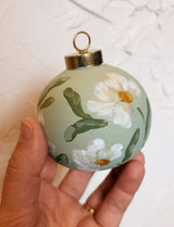 Peonies Christmas Ornament