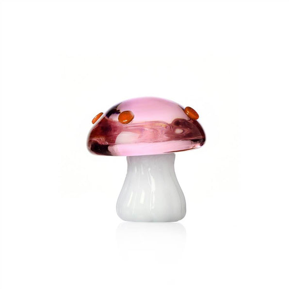 Pink Mushroom with Red Dots Paperweight