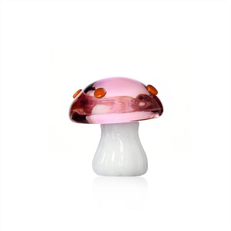 Pink Mushroom with Red Dots Paperweight