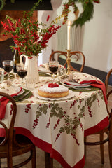Gooseberry Red & Green | French Tablecloths