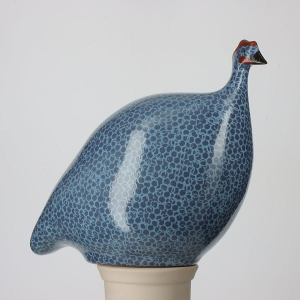Electric Blue Spotted Lavender Guinea Fowl - Small