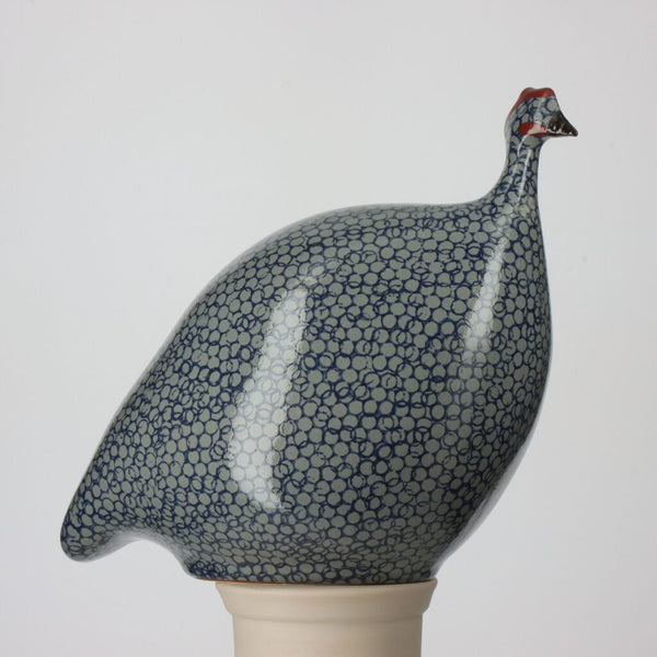 Blue Speckled Cobalt Guinea Fowl - Medium
