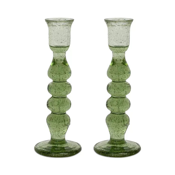 Provence 7" Basil Candlestick set/2