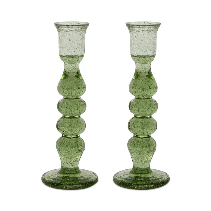 Provence 7" Basil Candlestick set/2