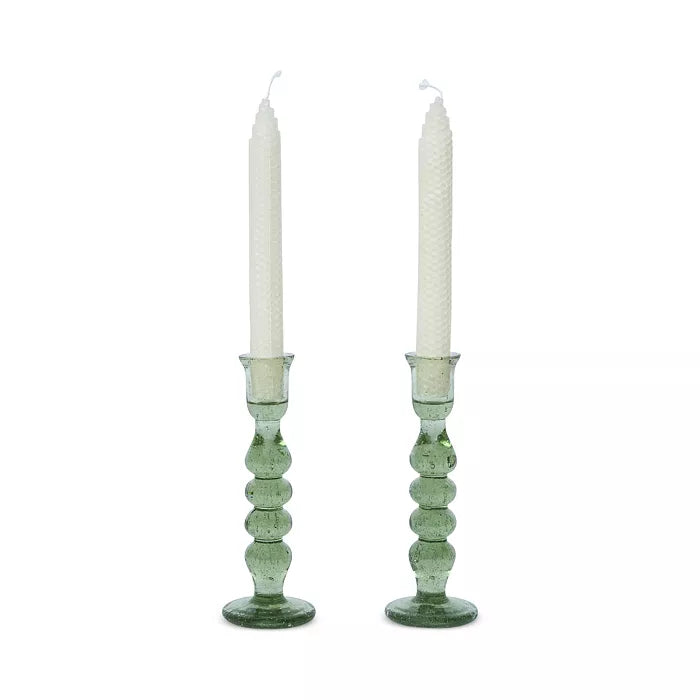 Provence 7" Basil Candlestick set/2