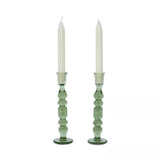 Provence 9" Basil Candlestick set/2