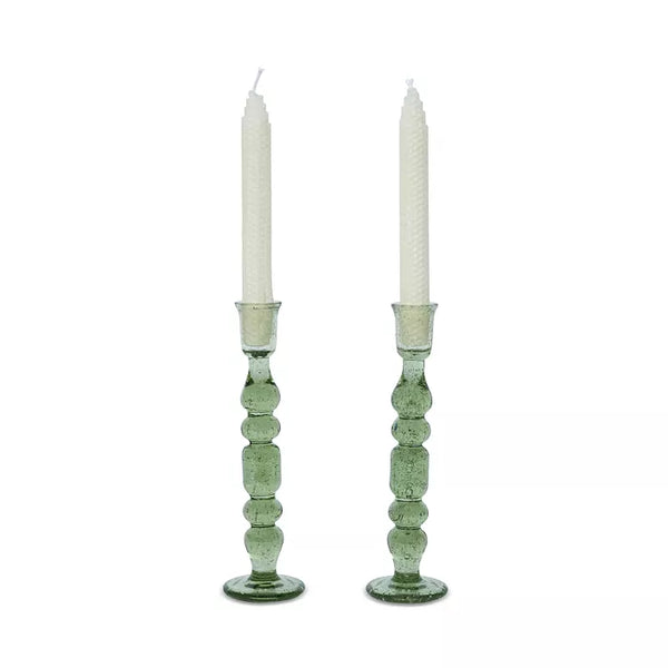 Provence 9" Basil Candlestick set/2