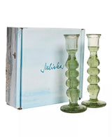 Provence 7" Basil Candlestick set/2