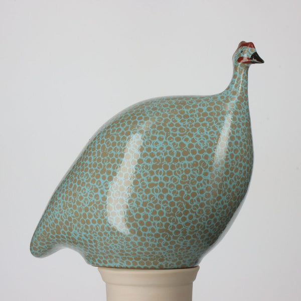 Grey Spotted Sky Blue Guinea Fowl- Small