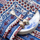 S/4 Avignon Napkins Red & Blue