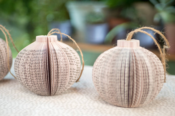 Book Christmas Ornament