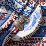 S/4 Avignon Napkins Red & Blue