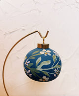 Midnight Floral Christmas Ornament