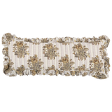 Marseille Mud Ruffle Pillow 14” x 40”