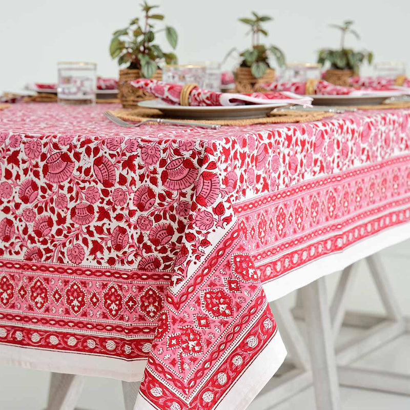 Crimsom Blossom Tablecloth