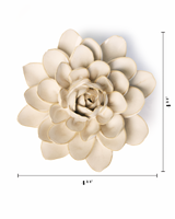 Ceramic Flower Wall Accessories Ivory Snowdrop