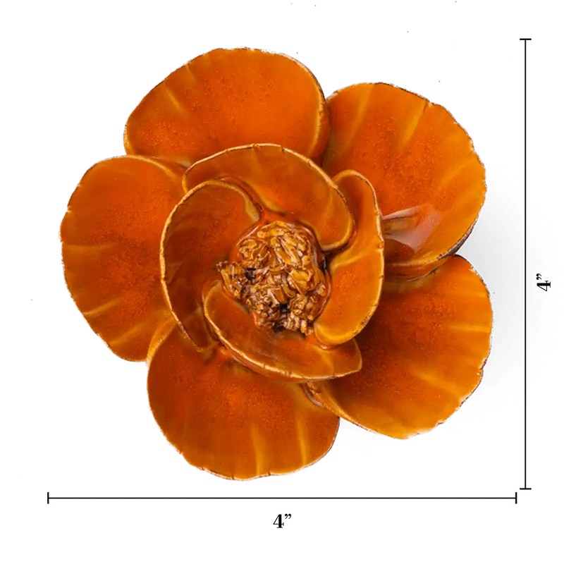 Burnt Orange Poppy Flower