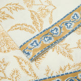 S/4 Chloe Blue & Brown Napkins