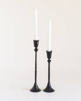 Gemini Hand-Forged Iron Candle Stand
