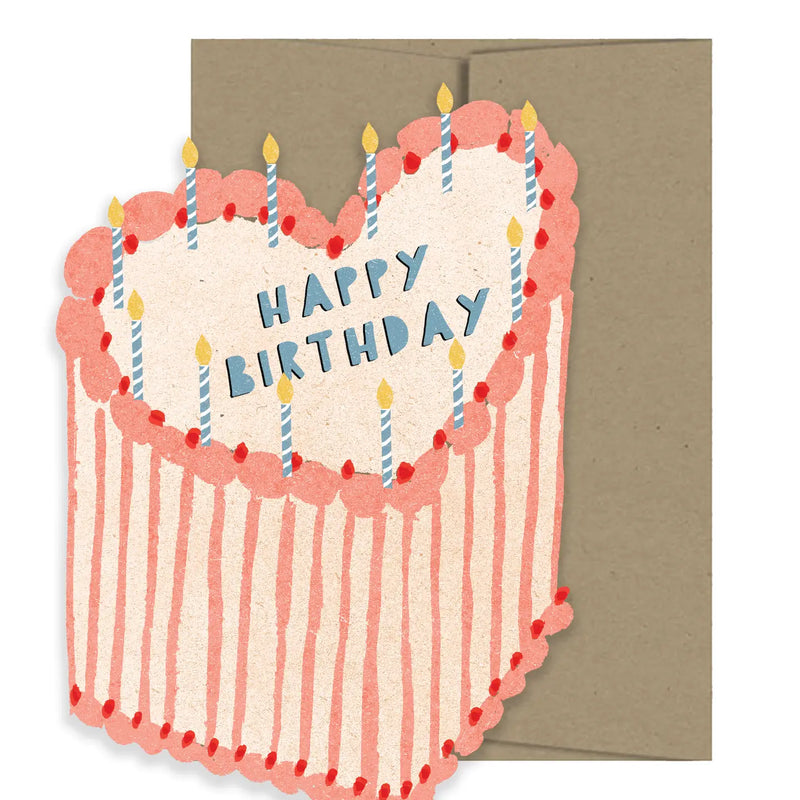 Heart Cake Die-Cut Card