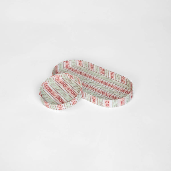 Mint Rose Rhea Round Desk Tray Set