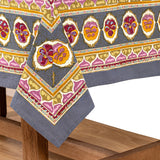 Pansy Red & Grey | French Tablecloths