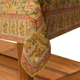 Damaris Pink & Mustard Tablecloth
