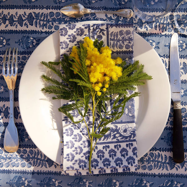 S/4 Avignon Napkins Blue & Marine