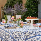 71"x128" Granada Cornflower Blue Tablecloth
