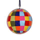 Papier Mache Multicolour Bauble Ornament