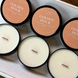 Golden Hour Wooden Wick Candle