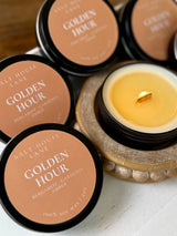 Golden Hour Wooden Wick Candle