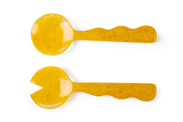 S/2 Mustard Salad Servers