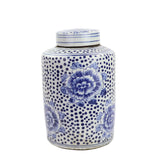 Mini Tea Jar Peony Dots Large