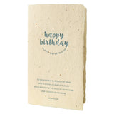 Birthday Seed Handmade Paper Letterpress Card