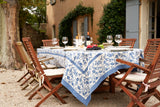 71"x128" Granada Cornflower Blue Tablecloth
