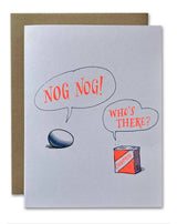 Nog Nog Risograph Holiday Card