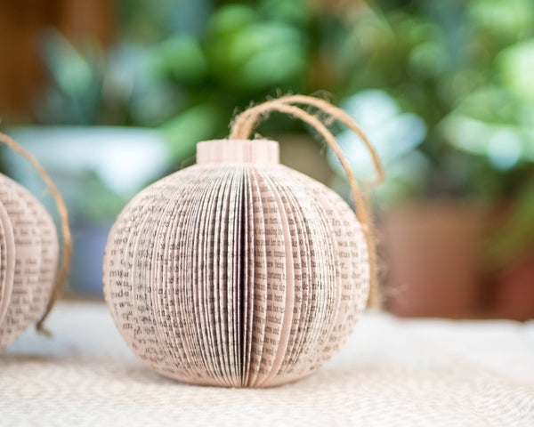 Book Christmas Ornament