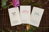 Birthday Seed Handmade Paper Letterpress Card
