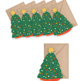 Christmas Tree Mini Cards - Box of 6